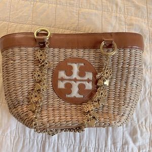Vintage Tory Burch Wicker Tote